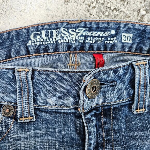 Guess Jeans Women Denim Jeans Blue Cotton Slim Fit Jean Size 30 - Picture 12 of 13